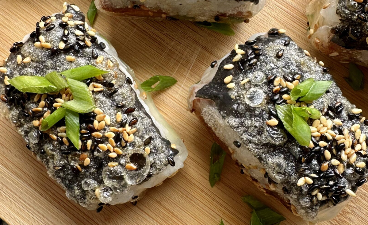 Crispy Rice Paper Sushi Rolls